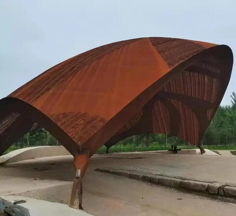雨山耐候钢板精神堡垒